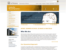 Tablet Screenshot of neurodynamique.uottawa.ca