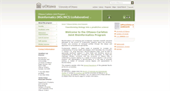 Desktop Screenshot of bioinformatics.uottawa.ca
