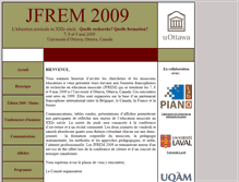 Tablet Screenshot of jfrem.uottawa.ca