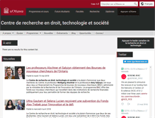 Tablet Screenshot of droittech.uottawa.ca