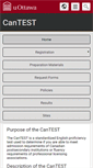 Mobile Screenshot of cantest.uottawa.ca