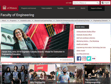 Tablet Screenshot of engineering.uottawa.ca