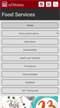 Mobile Screenshot of foodservices.uottawa.ca