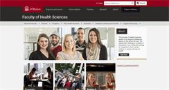 Desktop Screenshot of health.uottawa.ca