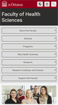 Mobile Screenshot of health.uottawa.ca