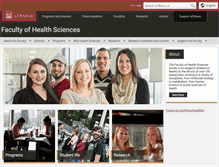 Tablet Screenshot of health.uottawa.ca