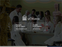 Tablet Screenshot of med.uottawa.ca