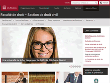 Tablet Screenshot of droitcivil.uottawa.ca
