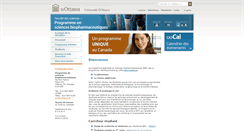 Desktop Screenshot of biopharmaceutical.uottawa.ca