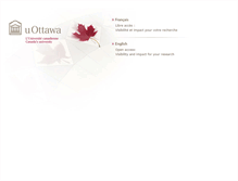 Tablet Screenshot of oa.uottawa.ca