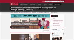 Desktop Screenshot of ccerbal.uottawa.ca