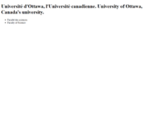 Tablet Screenshot of mysite.science.uottawa.ca