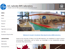 Tablet Screenshot of biochemistry.uottawa.ca